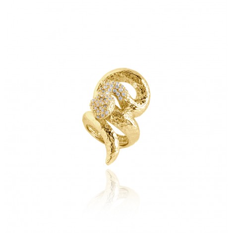 Anello Shine Serpente Intrecciato