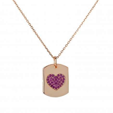 Collana Enjoy Plate Heart