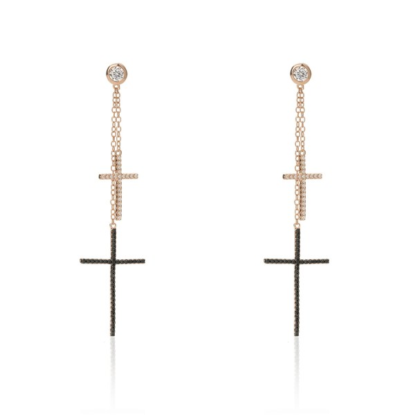 Orecchini Faith Double Cross