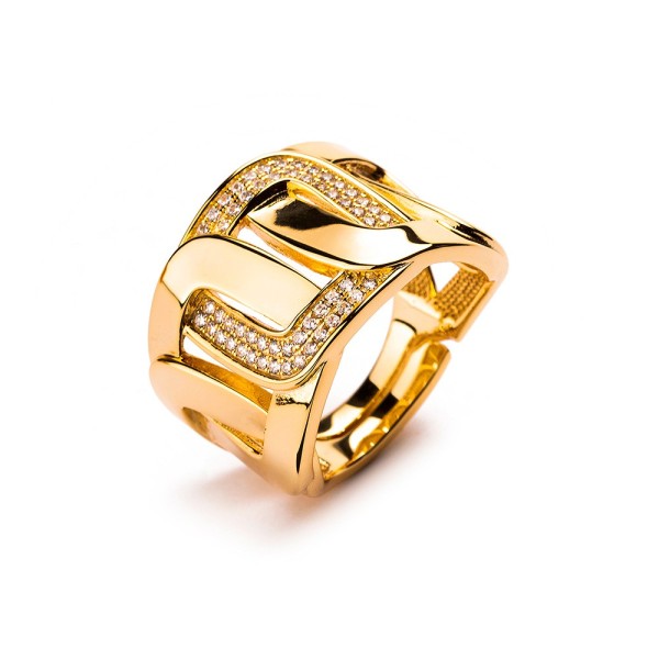 981 Jewels Anello regolabile Luxury Big Chain