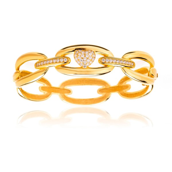 Bracciale rigido Luxury Heart