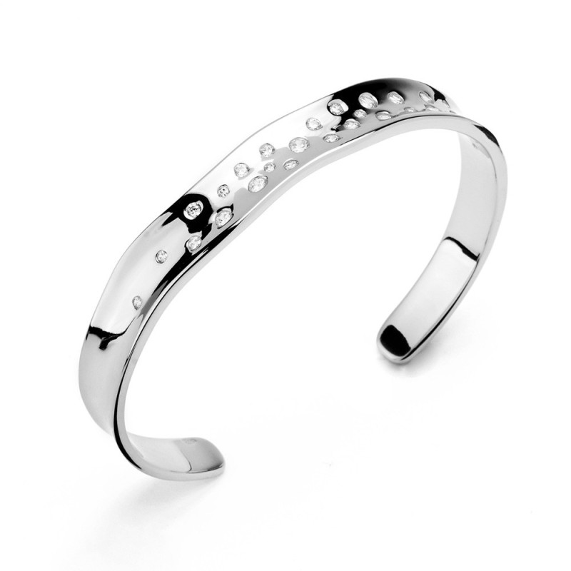 Bracciale rigido Luxury Hammered