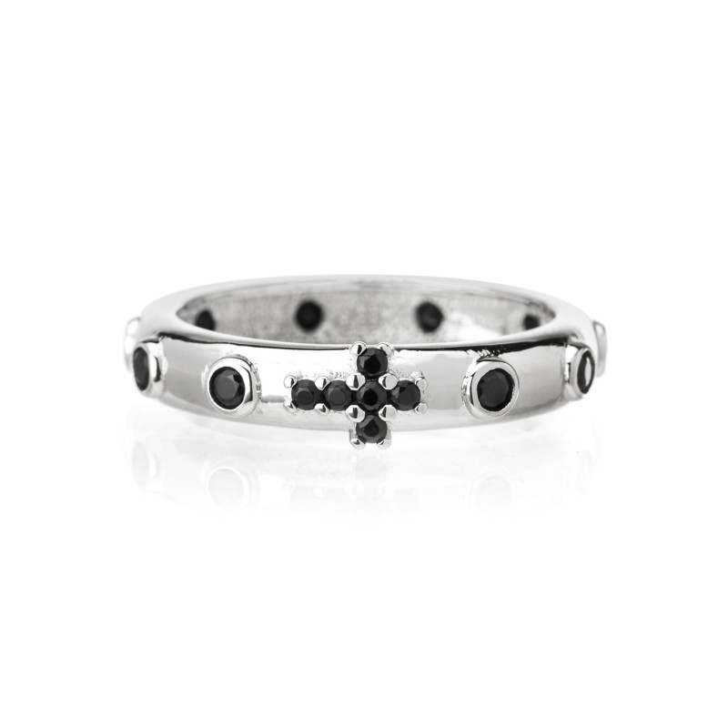Anello Faith Rosario Liscio